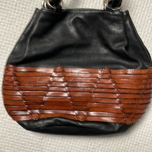 Leather Paula del Lungo Bucket Bag